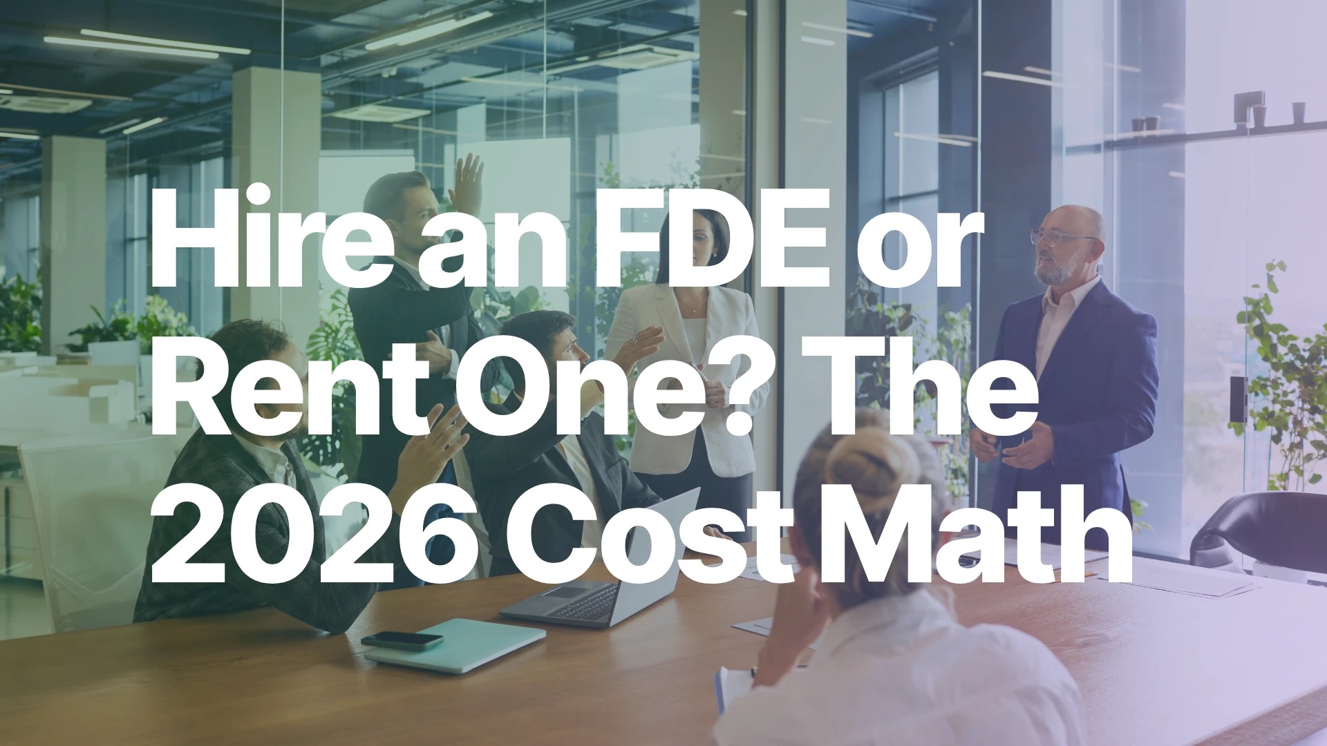 Hire a Forward Deployed Engineer or Rent One? The Cost Math for 2026